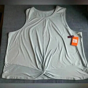 NWT Women’s Freely Celestial Blue Plus Twist Work Out Tank Top Size 3X